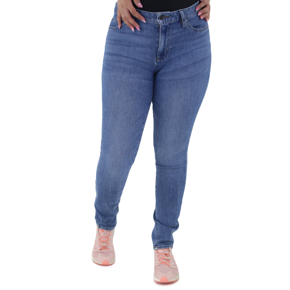 Image for Women's Washed High Rise Jeans,Blue