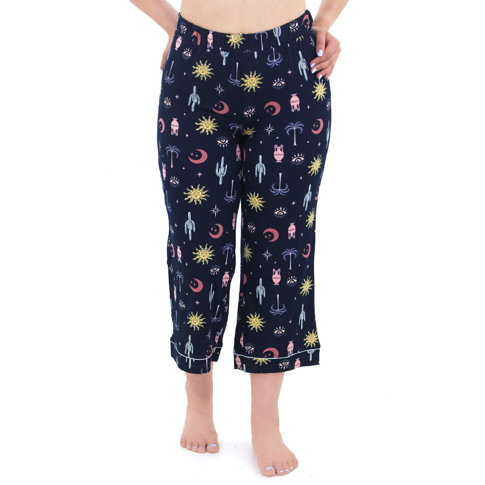 Image for Women's Printed Sleepwear Bottom,Navy