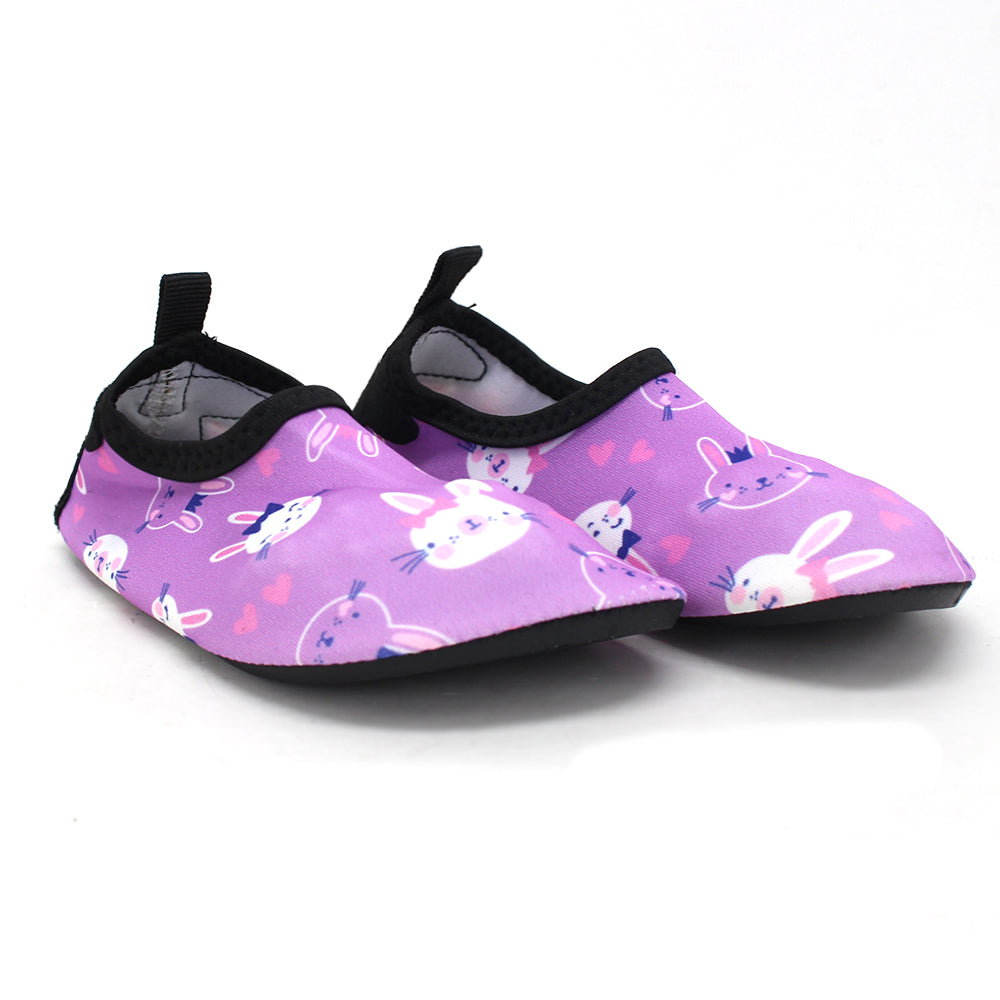 Image for Kid's Girl Rabbit Print Water Shoes,Lilac