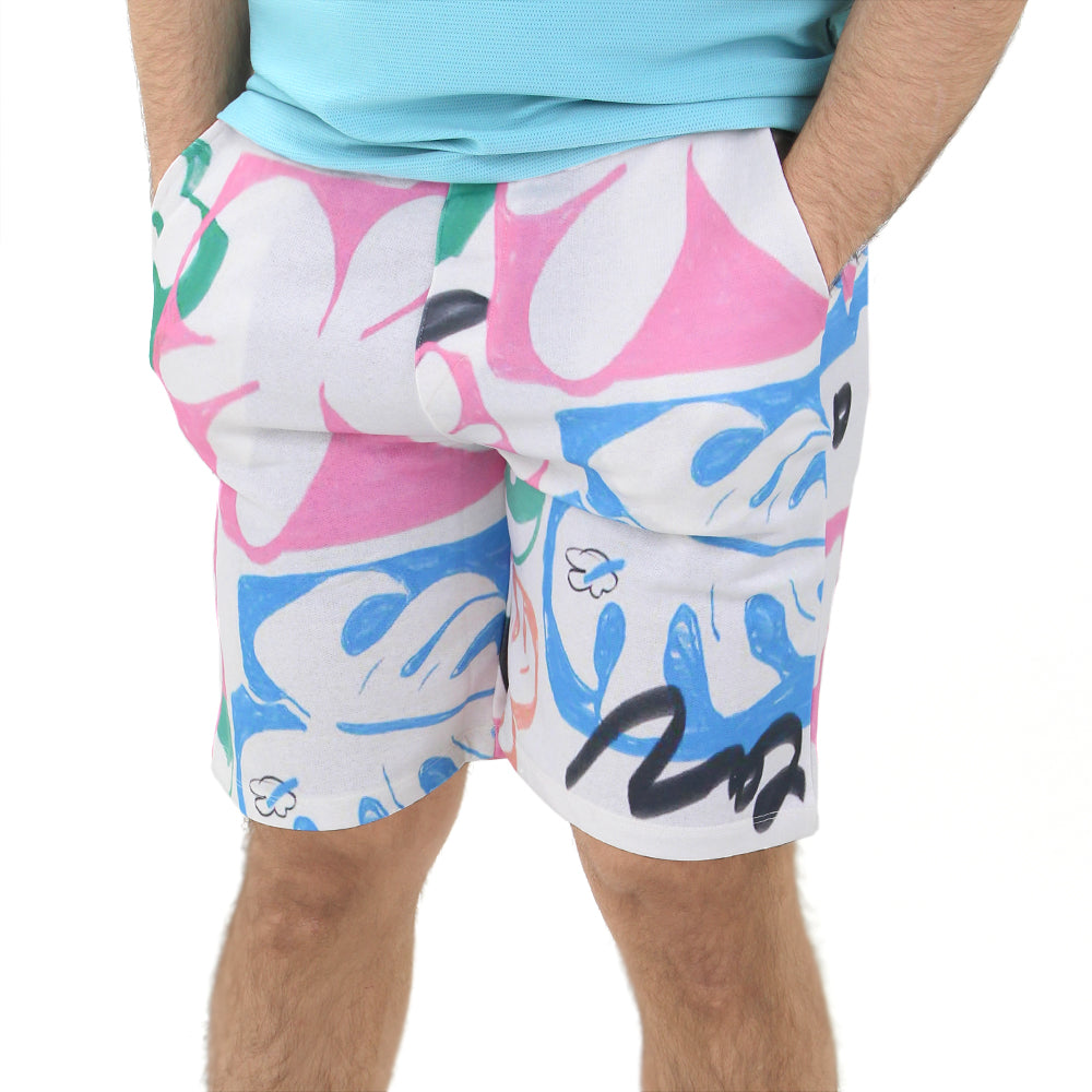 Image for Men's Printed Buckle Closure Short,White