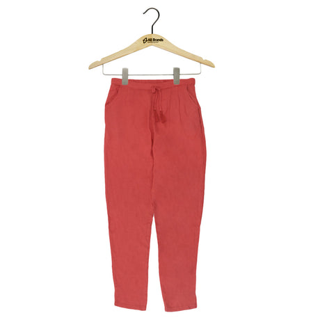 Image for Kid's Girl Solid Straight Leg Trousers,Red