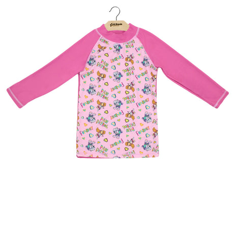 Image for Kids Girl Printed Swimwear Top,Pink