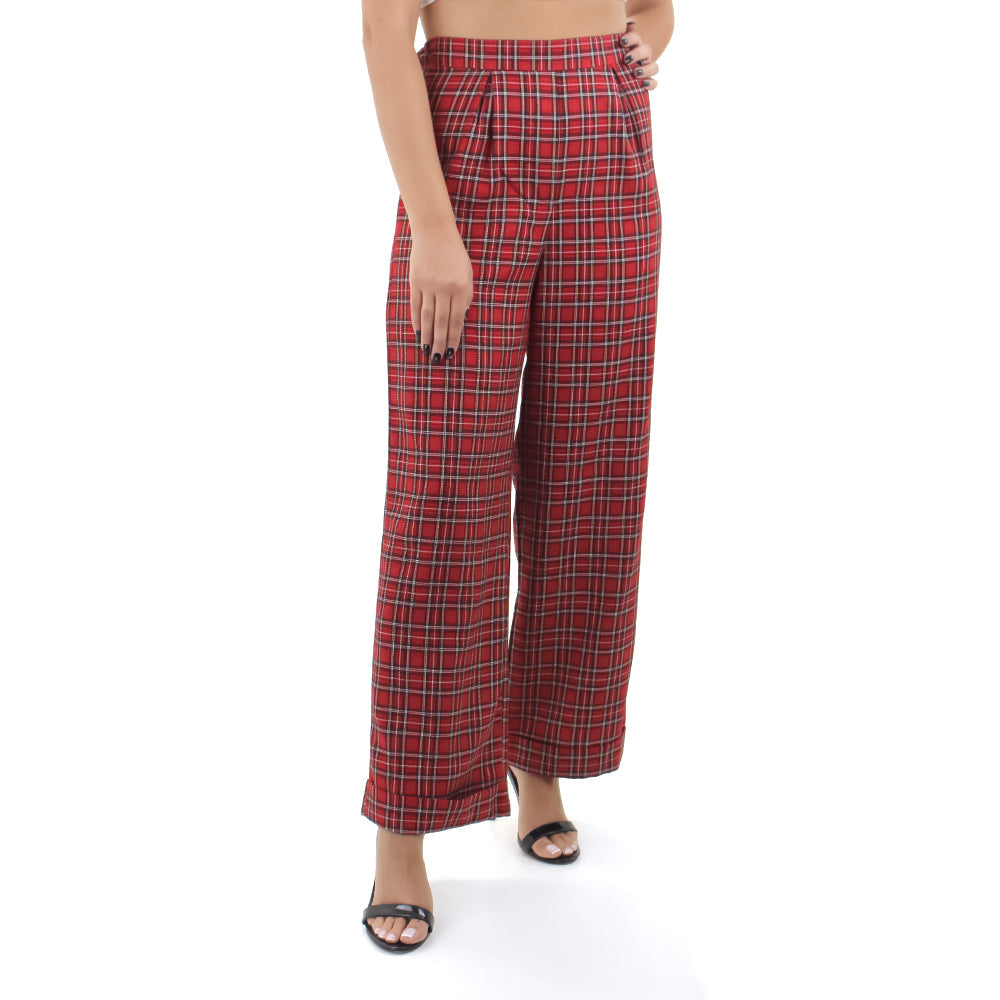 Image for Women's Plaid Classic Pant,Red