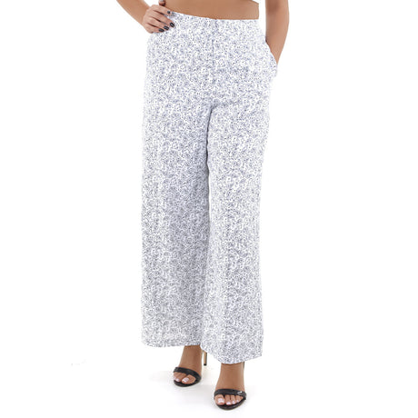 Image for Women's Printed Formal Pant,White
