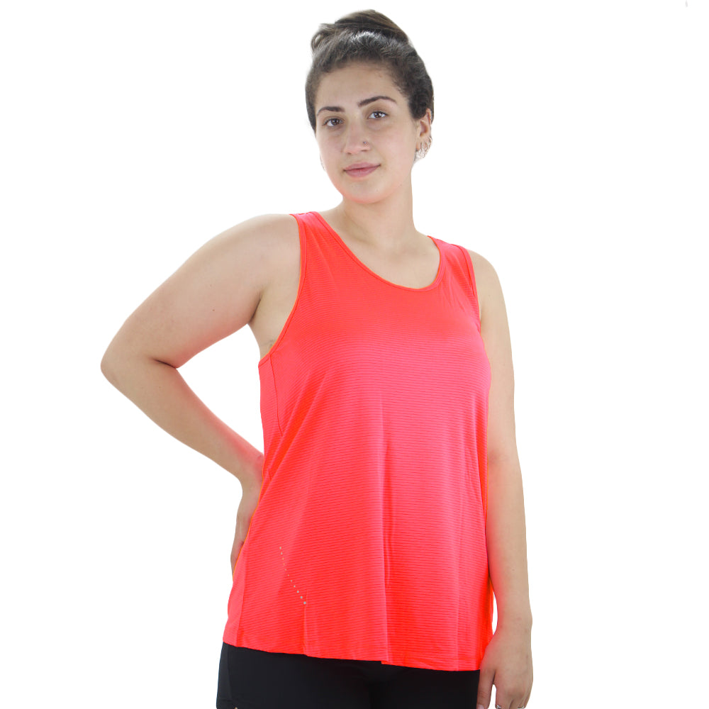 Image for Women's Ribbed Sport Top,Neon Coral