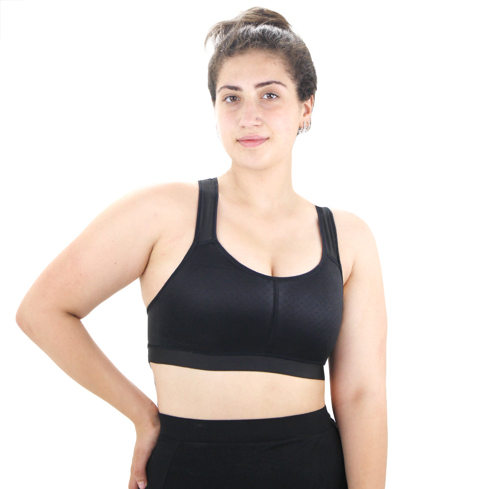Image for Women's Mesh Back Sport Bra,Black