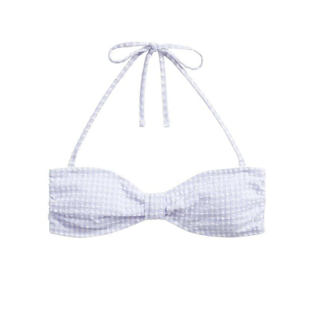 Image for Women's Bow Textured Bikini Top,Purple