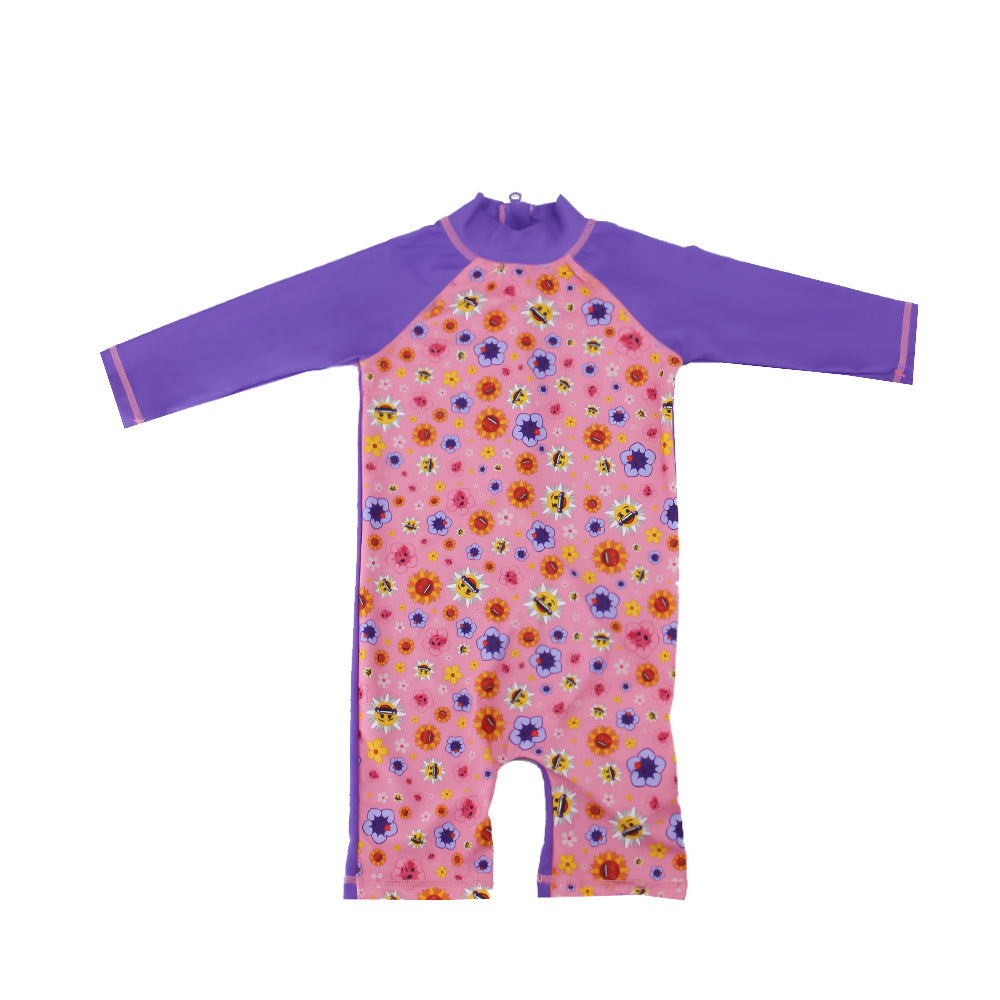 Image for Kids Girl Printed Swimsuit,Purple