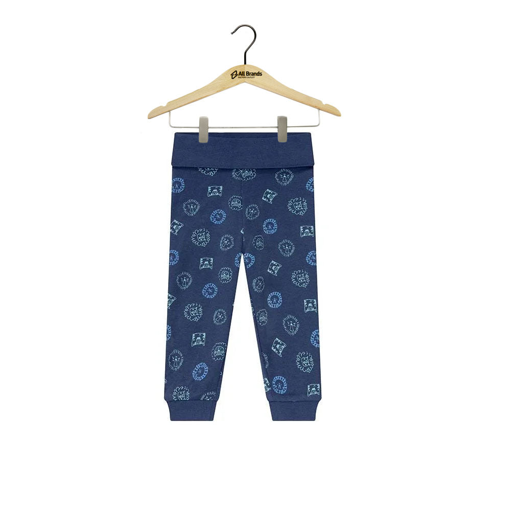 Image for Kids Girl High Waist Printed Pant,Navy