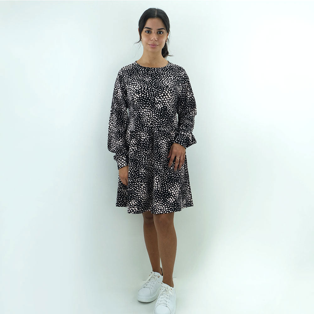 Image for Women's polka Dots Dress,Black