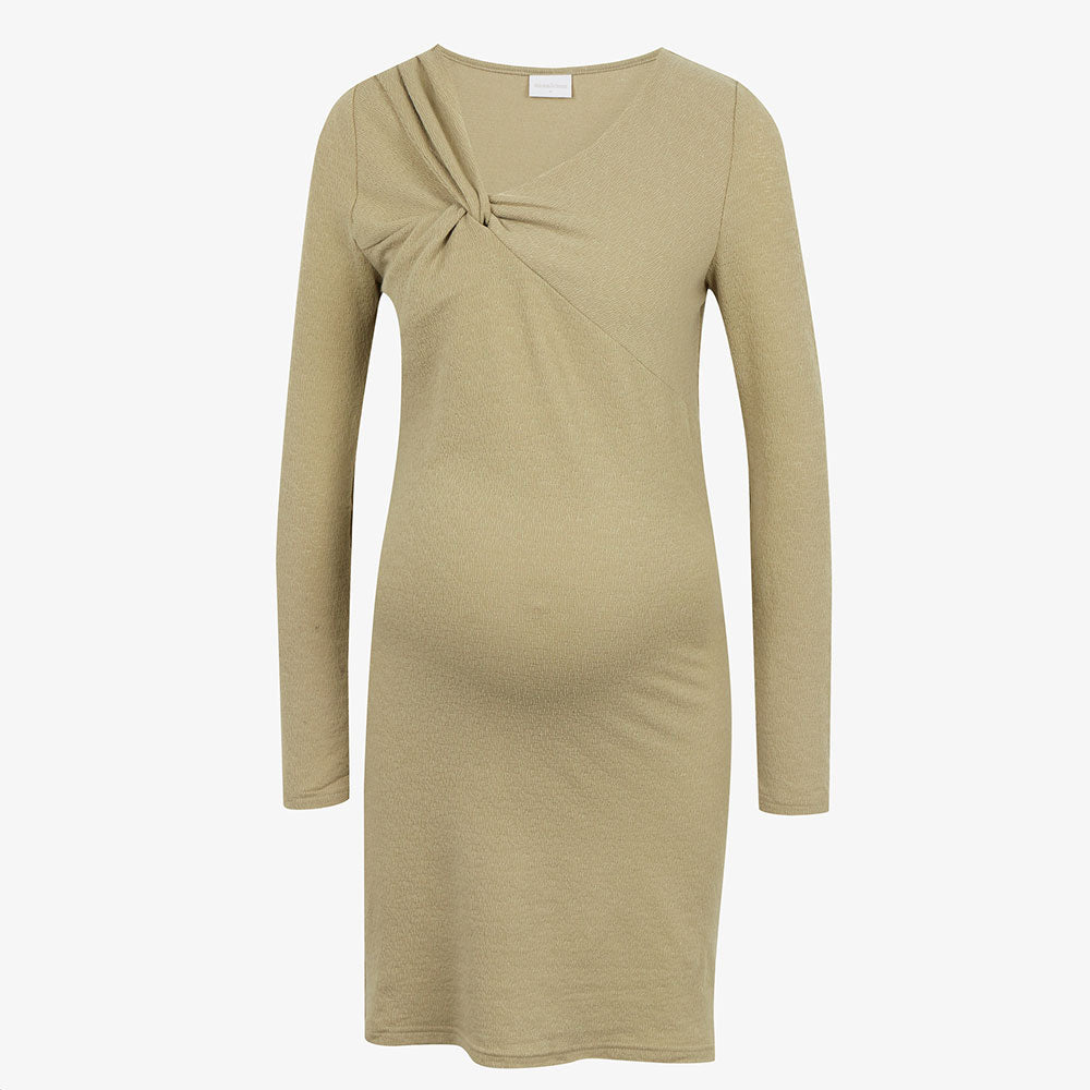 Image for Women's Ribbed Pregnant Dress,Olive
