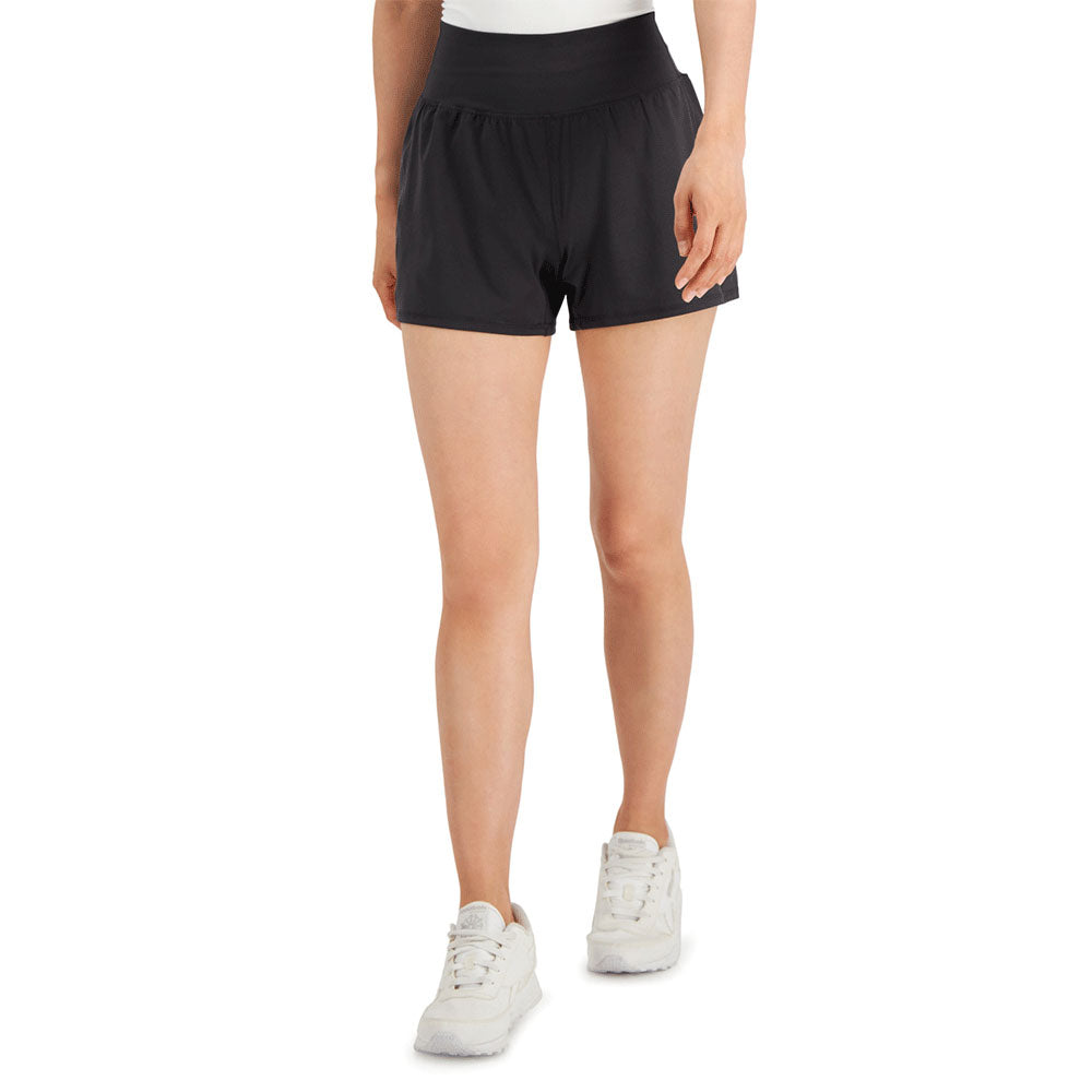 Image for Women's Plain Solid Knit Run Short,Dark Grey