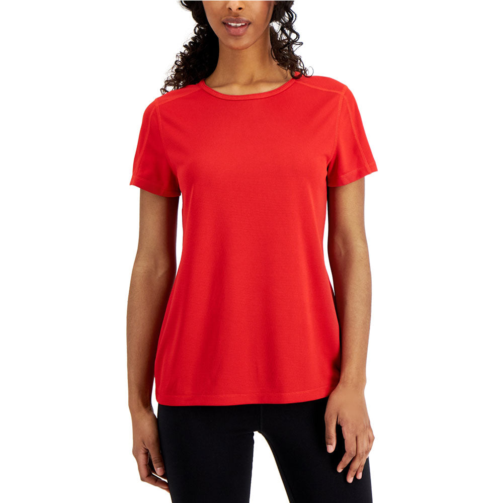 Image for οΏ½Women's Plain Mesh Sport Top,Red