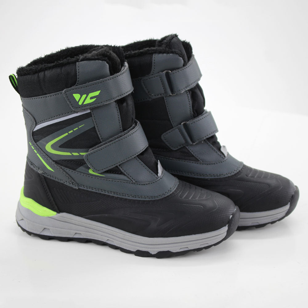 Image for Kids Boy Rubber Flur In Side Boots,Dark Grey