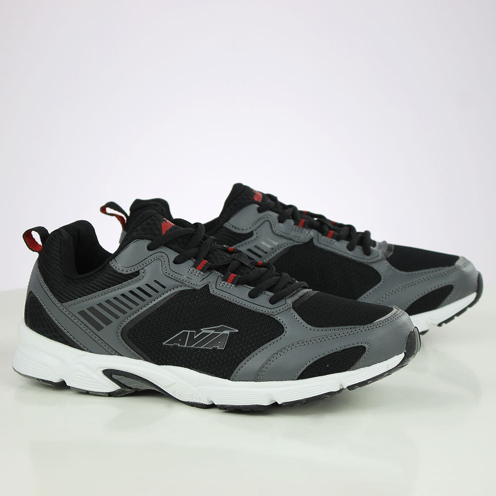 Image for Men's Striped Mesh Shoes,Black