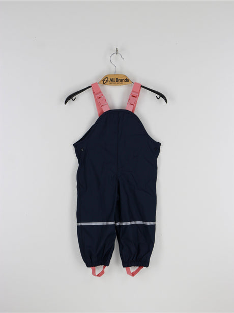 Image for Kids Girl Buckle Closure Pants-Overalls, Navy