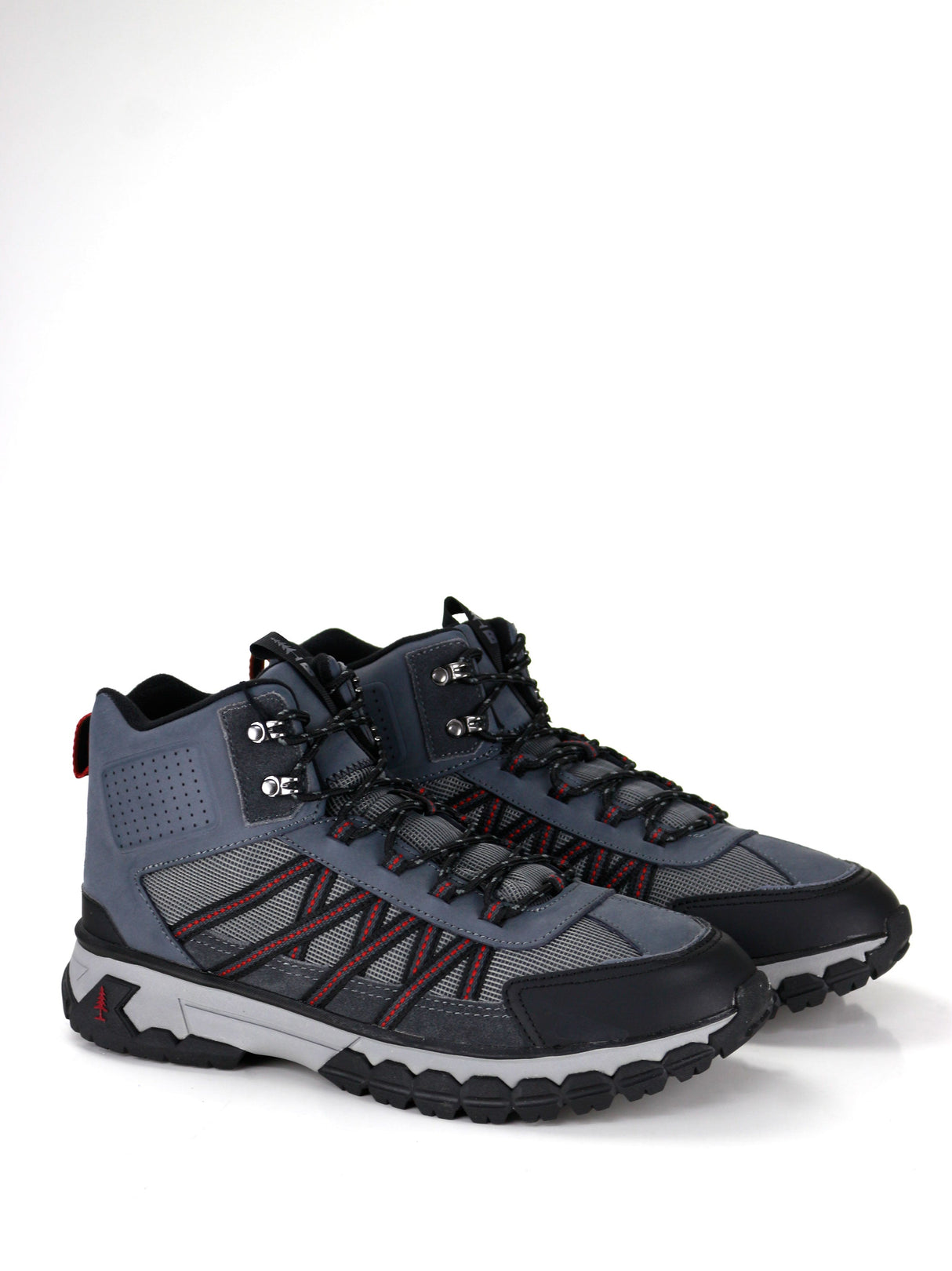 Image for Men's Striped Fish Net Shoes,Grey