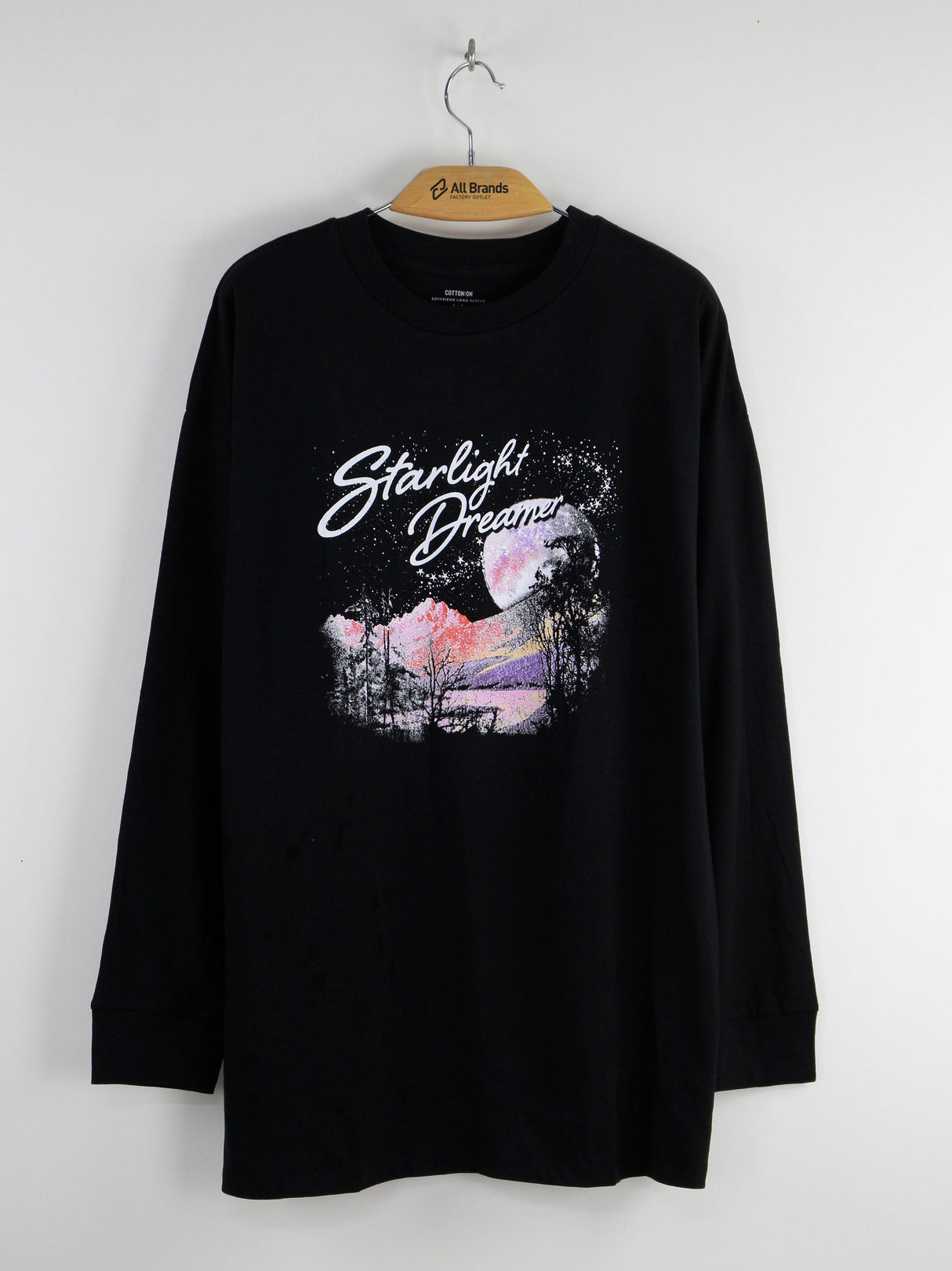 Image for Men's Graphic Print Cotton Sweater,Black