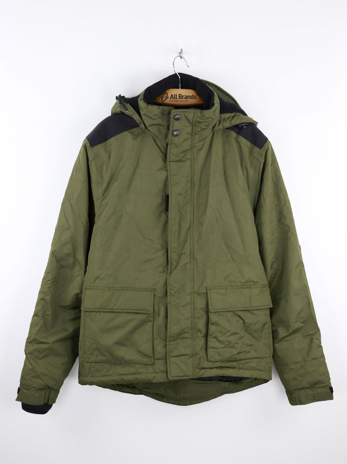 Image for Men's Color Block Jacket,Olive