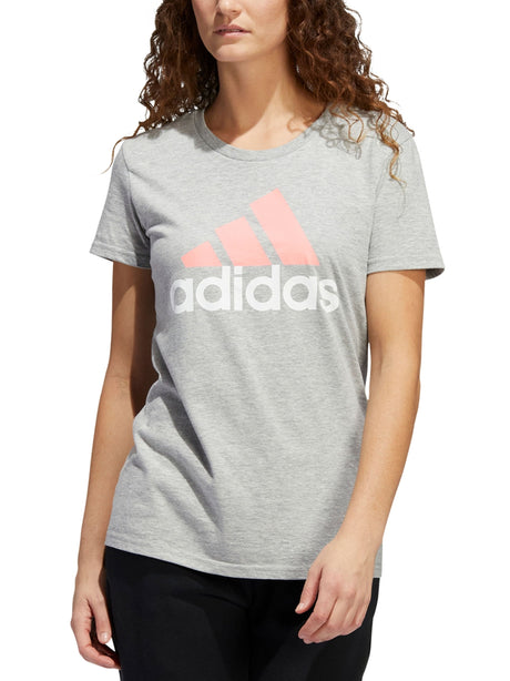 Image for Women;s Brand Logo Embroidered Sport Top,Light Grey