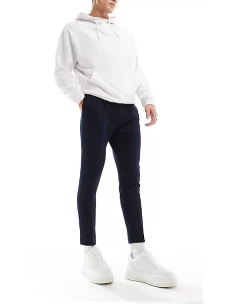 Image for Men's Textured Classic Pants,Navy