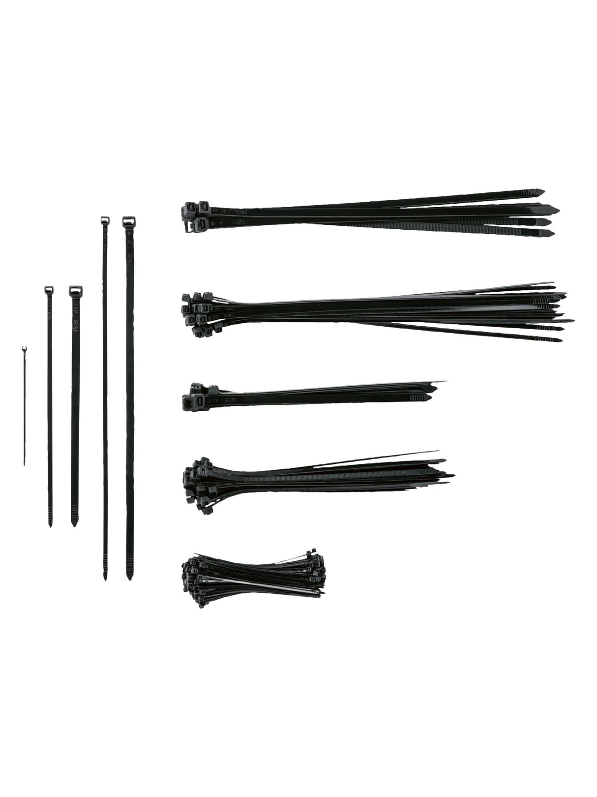 Image for Cable Tie Set, 251 Pieces, Black