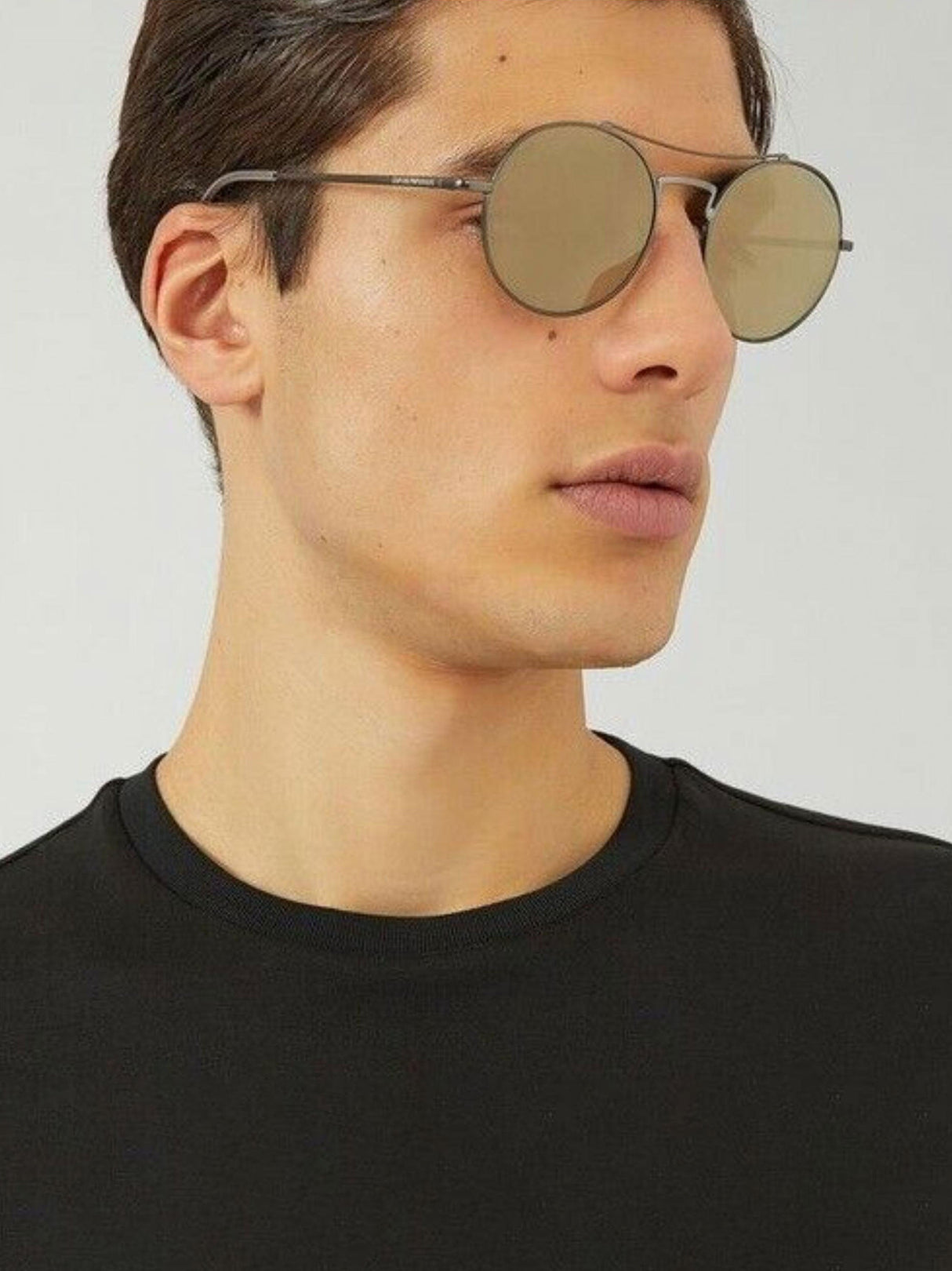 Image for Unisex Sunglasses Full Rim Metal Frame Brown Lenses