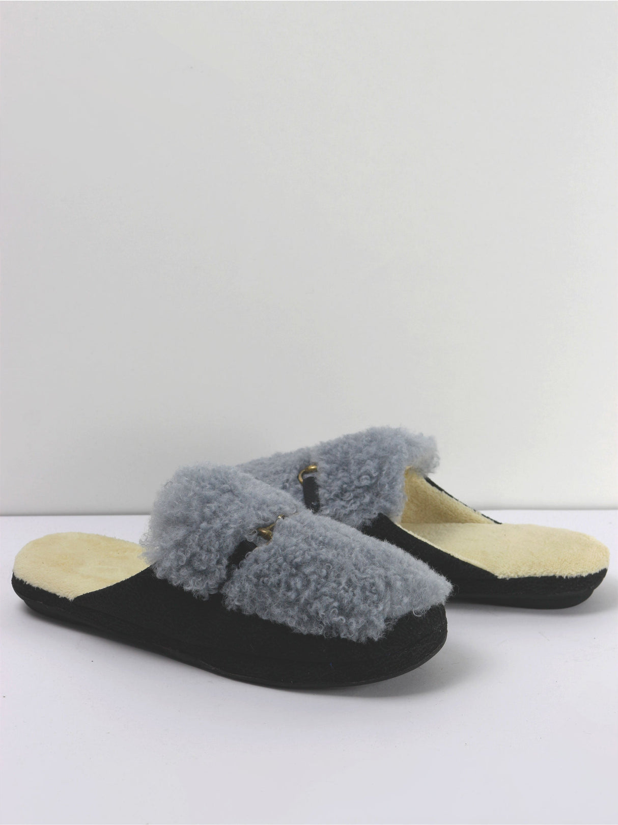 Image for Women's Anti Skid Rubber Sole Slippers,Black/Blue