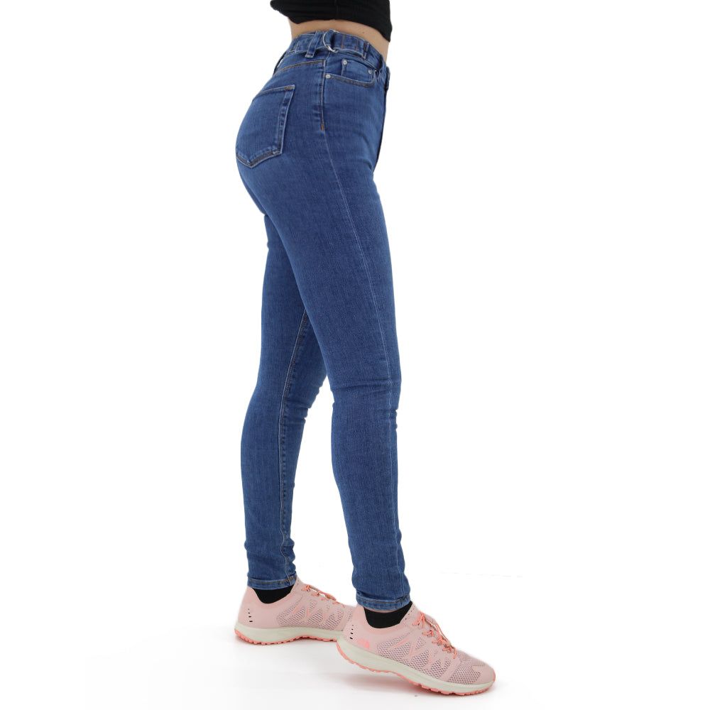 Women's High Waisted Denim Pant,Blue