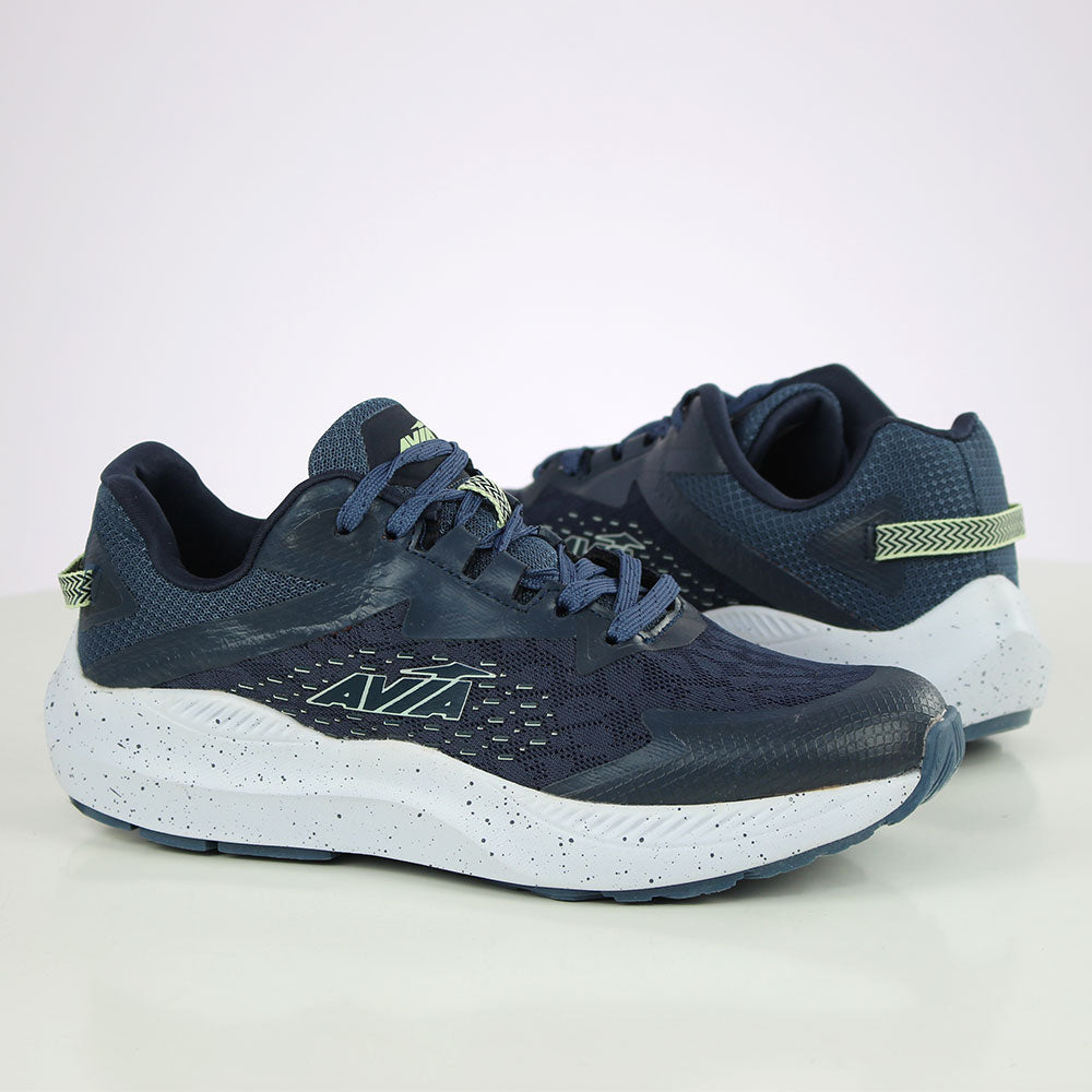 Image for Men's Lace Fishnet Wide Sole Shoes,Navy