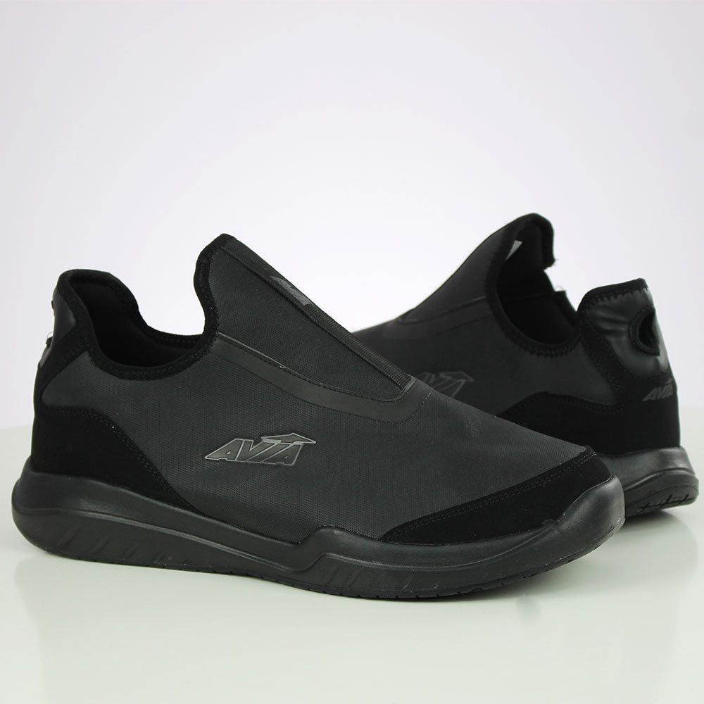 Image for Men's Plain Solid Slip On Shoes,Black