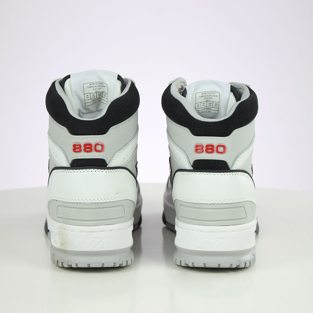 Image for Men's Logo Print Leather High Shoes,White