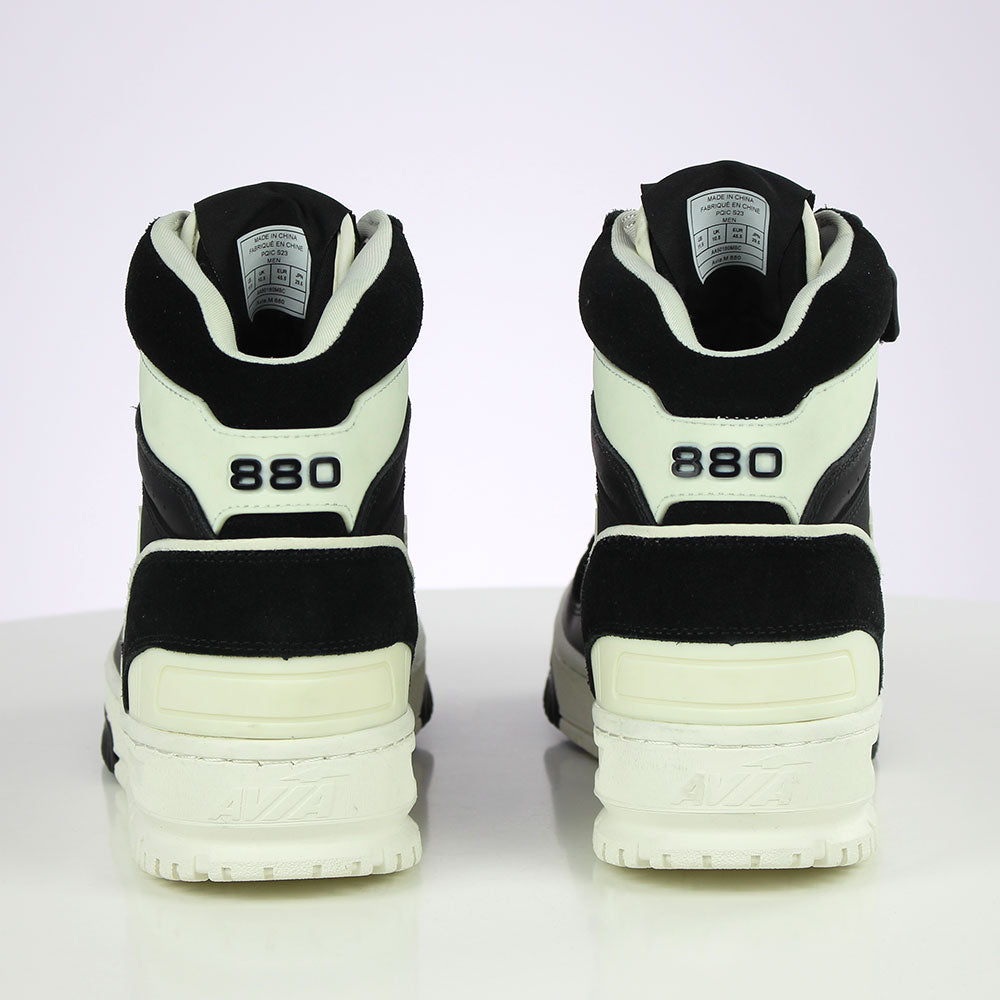 Image for Men's Graphic Printed Leather High Shoes,Black