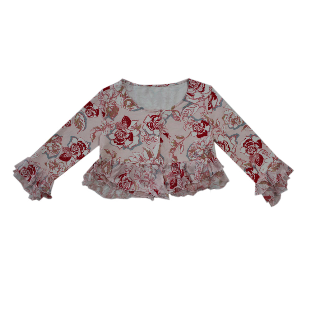 Image for Kids Girl Floral Crop Top, pink