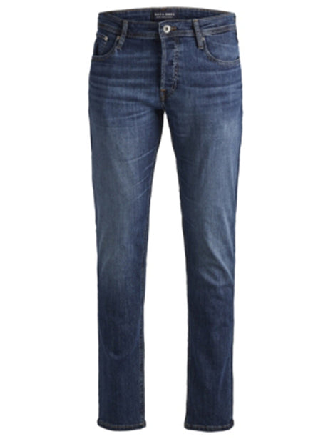 Image for Men's Washed Slim Legs Jeans,Dark Blue
