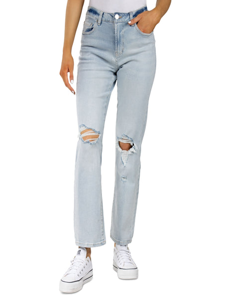 Image for Women's Ripped Jeans,Light Blue
