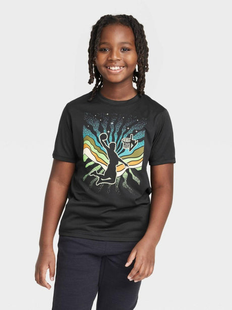 Image for Kids Boy Graphic Printed T-Shirt,Black