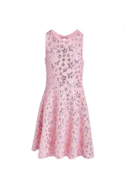 Image for Kids Girl Sequin Star Dress,Pink
