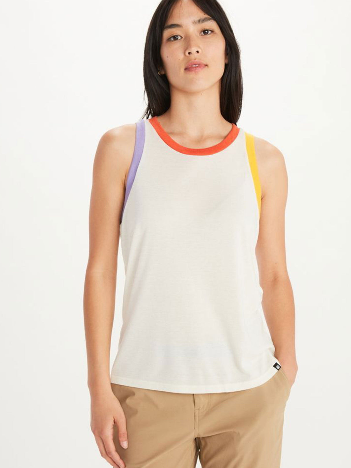 Image for Women's Color Block Sport Top,White