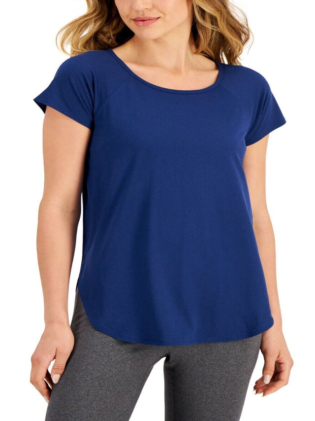 Image for Women's Plain Solid Sport Top,Navy