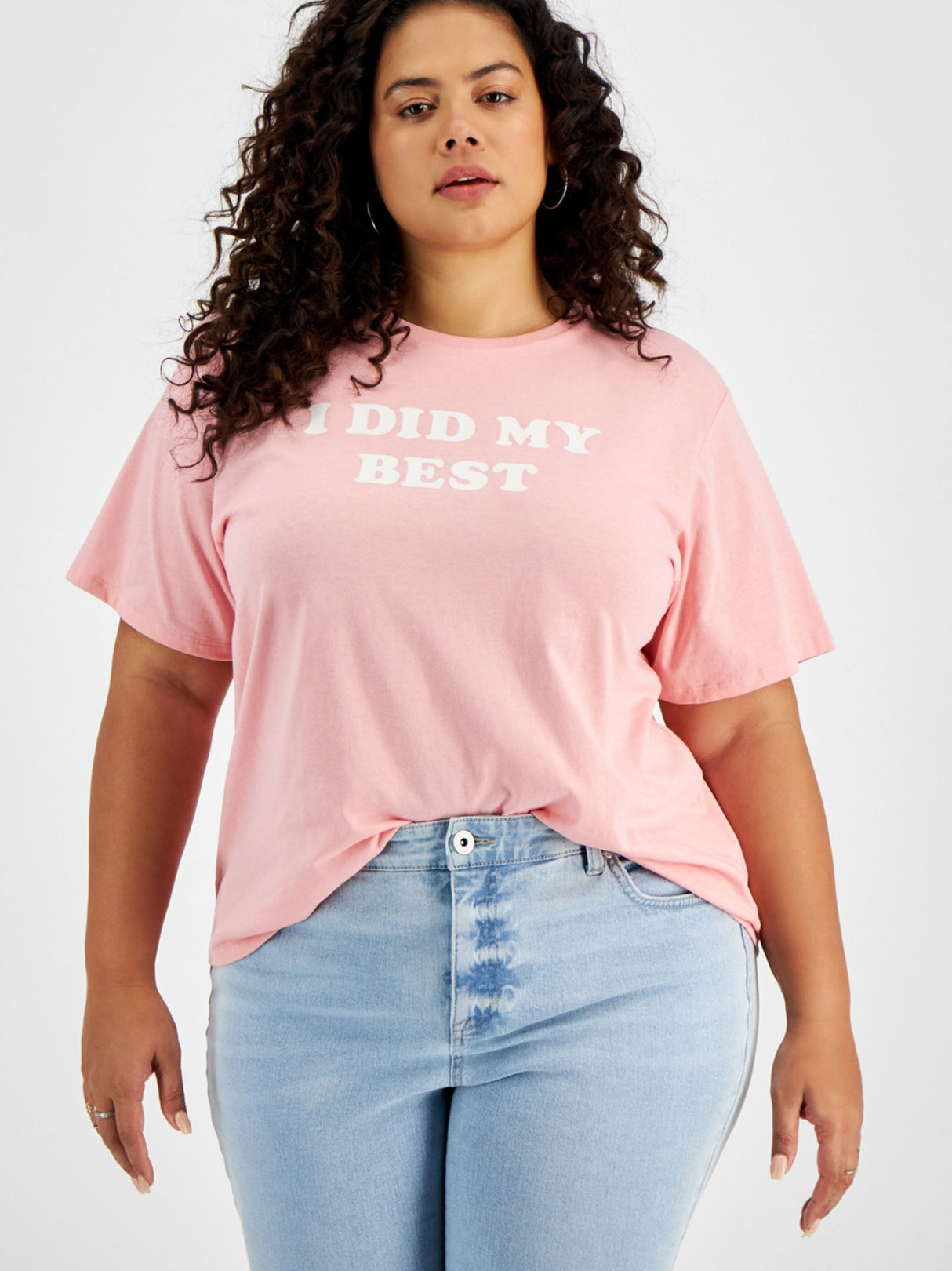 Image for Women's Graphic Print Top,Pink