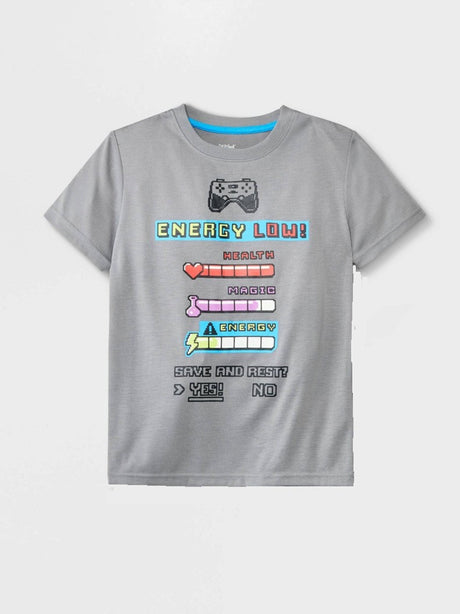 Image for Kids Boy Graphic Printed Top,Grey