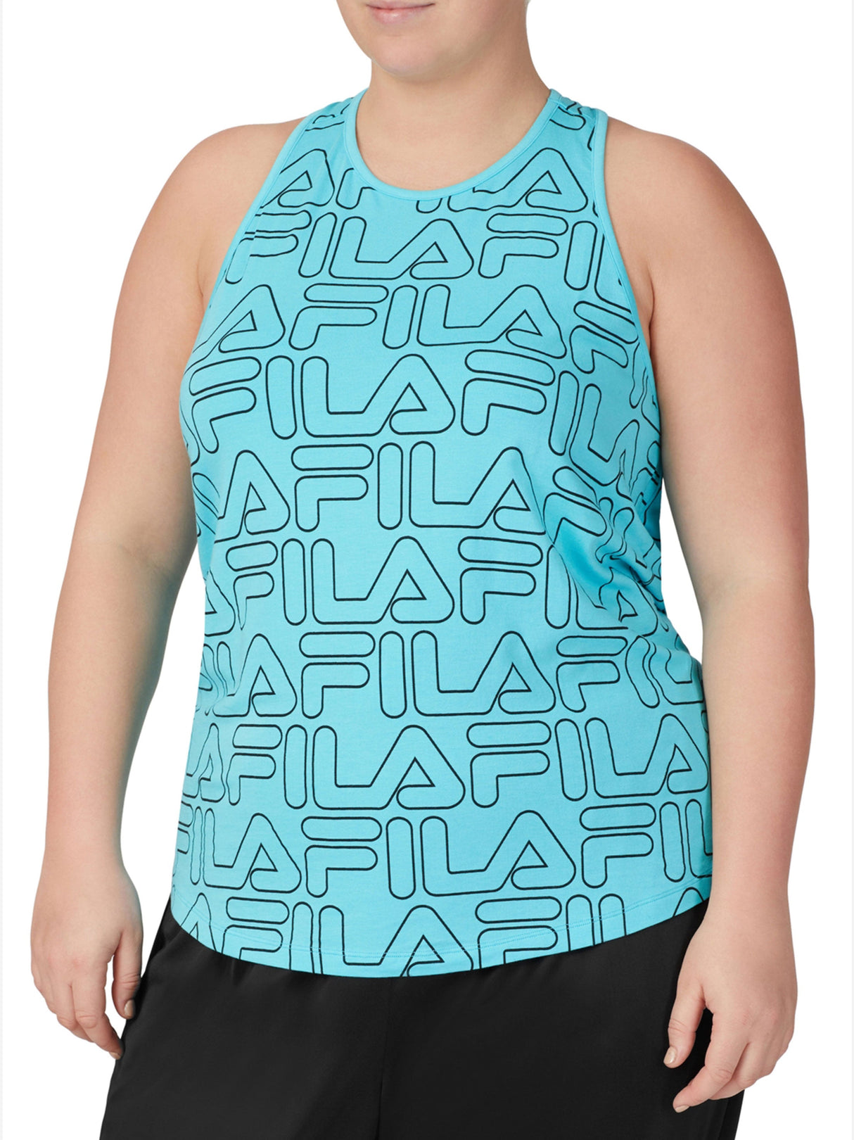 Image for Women's Brand Logo Printed Sport Top,Blue