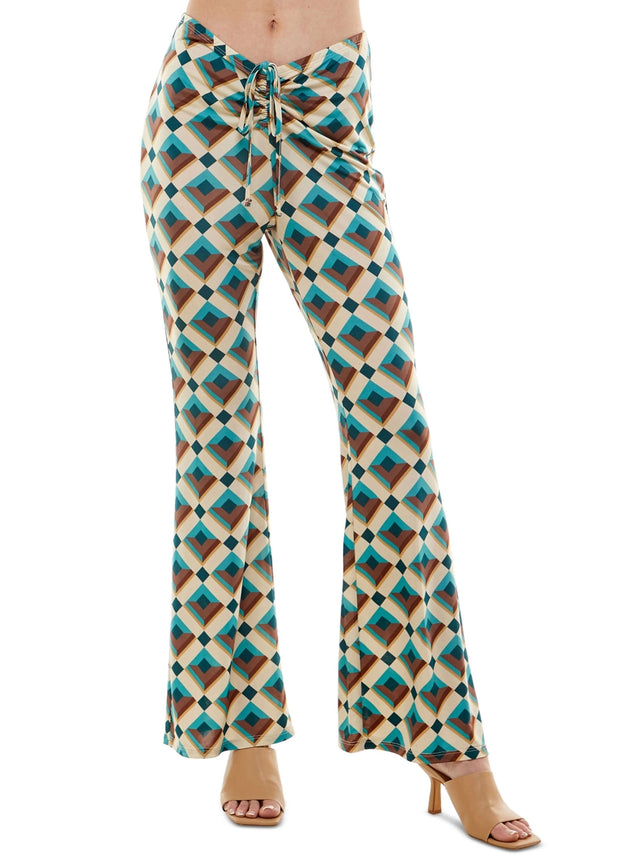 Image for Women's Patterned Flare Leg Pant,Multi