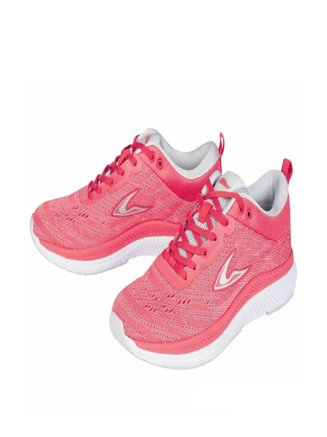 Image for Women's Logo Brand Print Textured Running Shoes,Pink