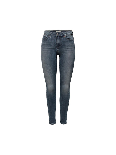 Image for Women's Washed Skinny Jeans,Dark Blue