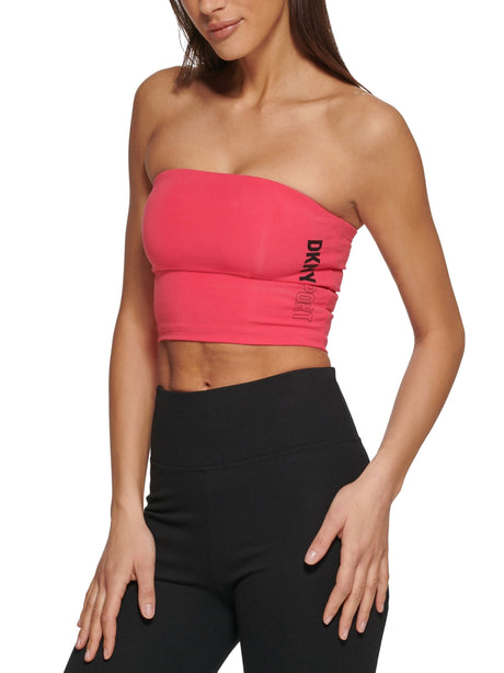 Image for Women's Exploded Sport Outline Logo Tube Top,Pink