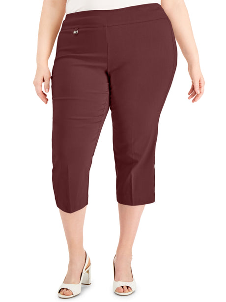 Image for Women's Capri Pull-on with Tummy-Control Pant,Burgundy