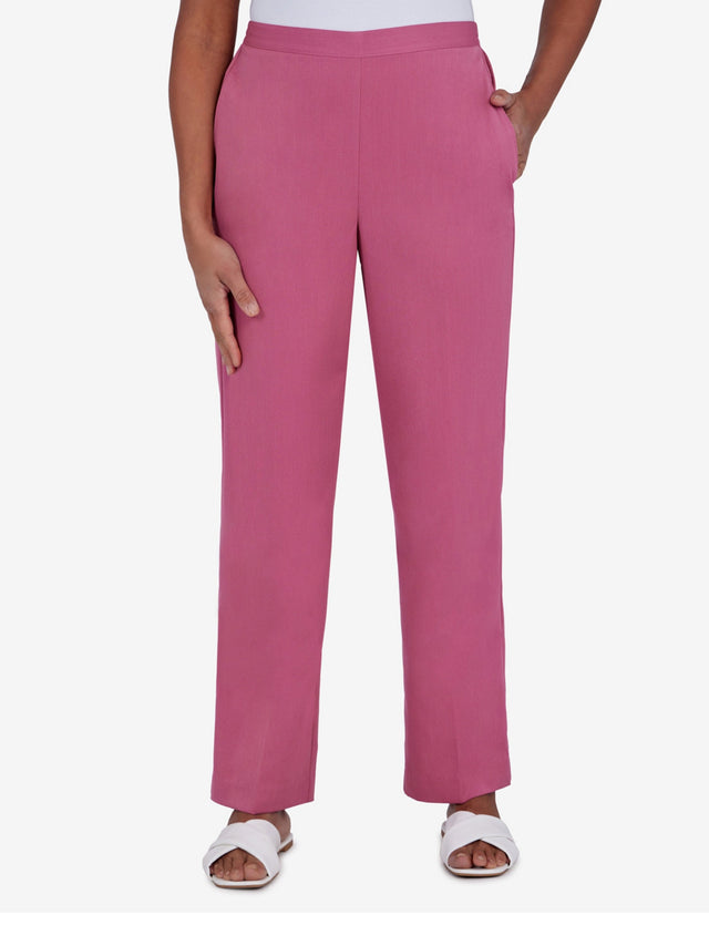 Image for Women's Plus Size Pull-on Twill Pant,Pink