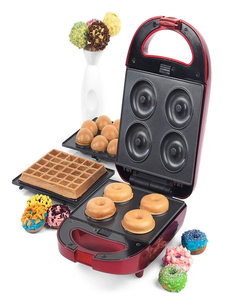Image for 3 In 1 Treat Maker, Doughnut, Cake Pop & Waffle Maker